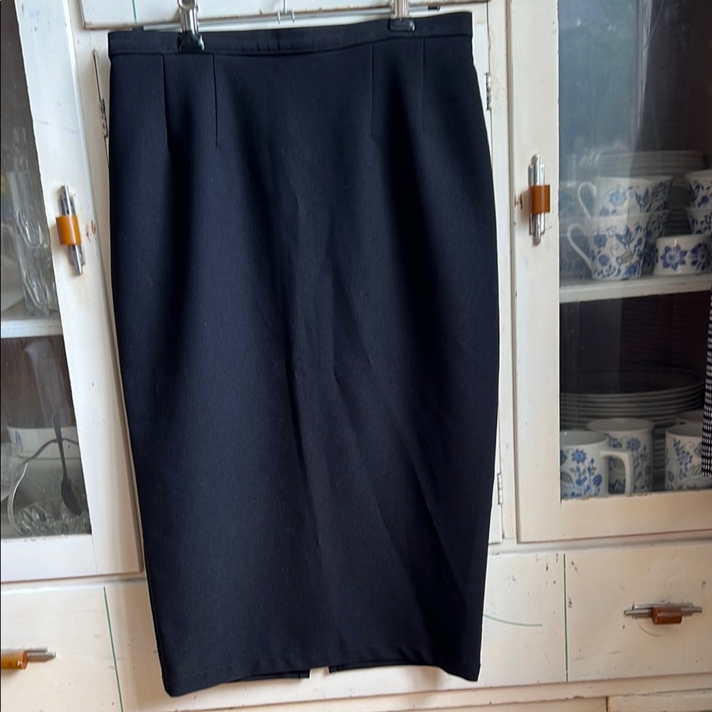 STOP STARING Classic Pinup Black Pencil Skirt
